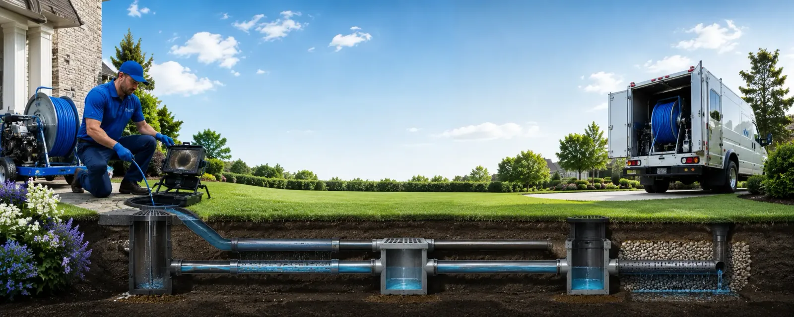 Outdoor drain cleaning information for North Highlands, CA